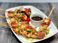 Yakitori maken op de Spark Grill